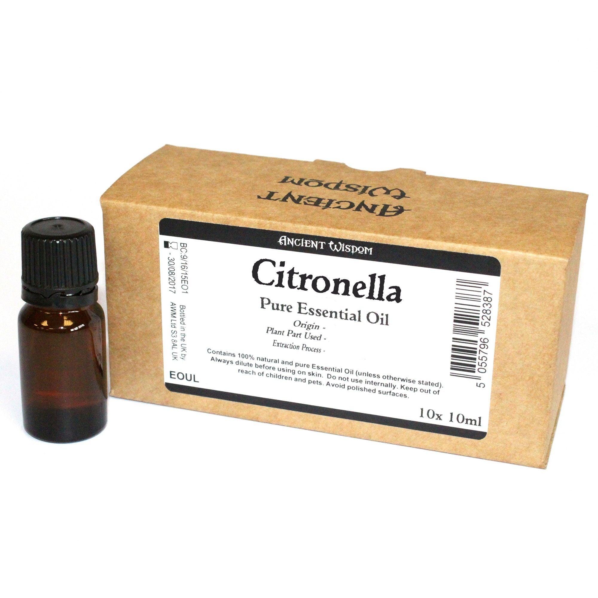 10x 10ml Citronella Essential Oil Unlabelled