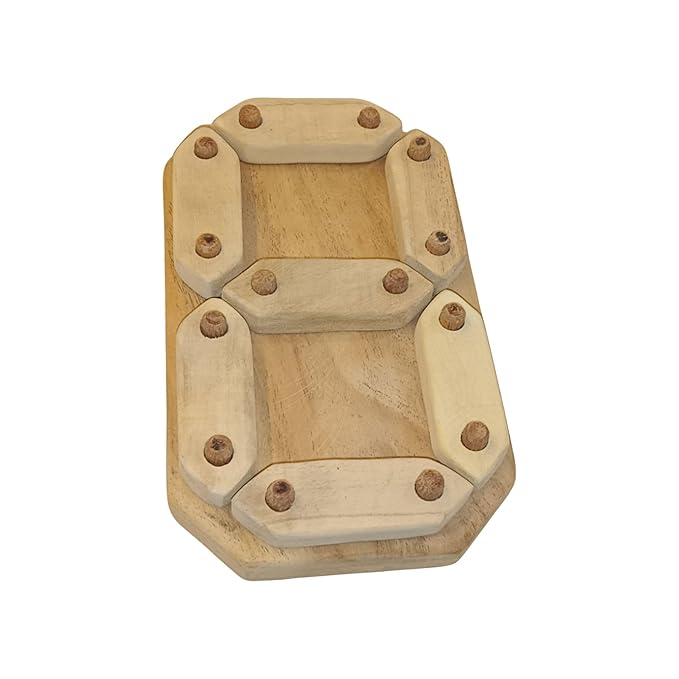Natural Neem Wood Number Puzzle Toy for Kids