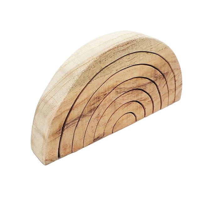 Neem Wooden Stacking Rainbow – 7-Piece