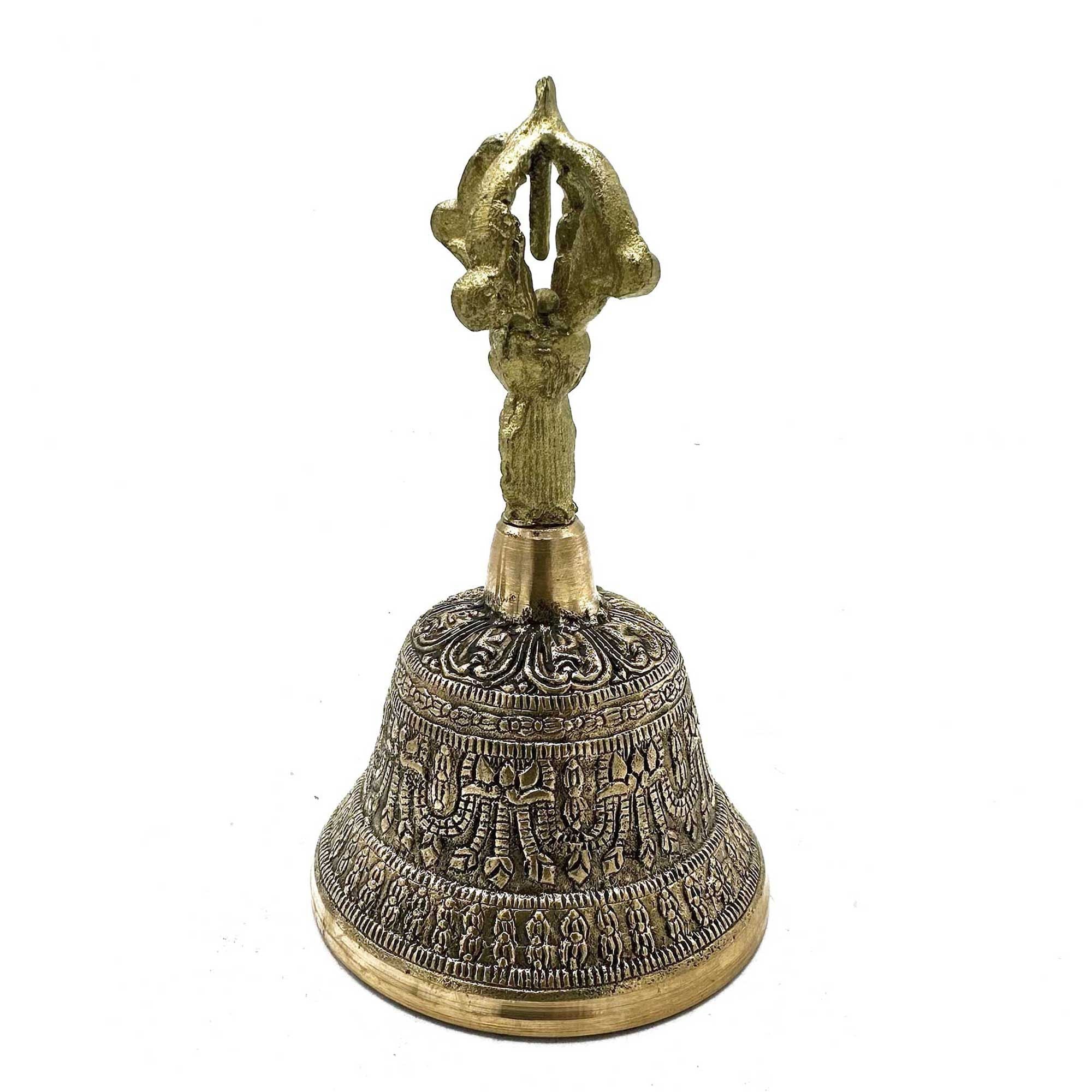 Stor tibetansk tingsha-klokke - 7,5x13 cm