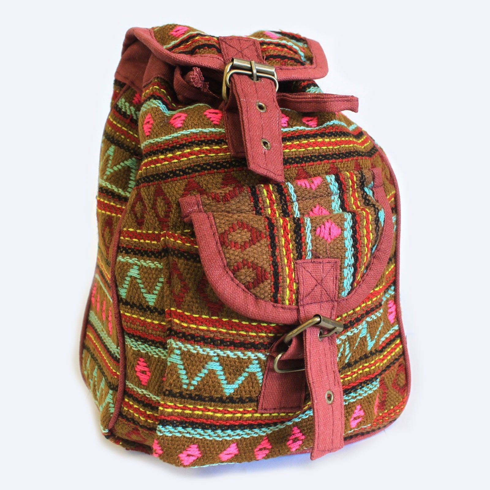 Small Nepali Backpack - Olive