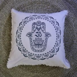 Hamsa Mandala  Cushion - 45x45cm - green