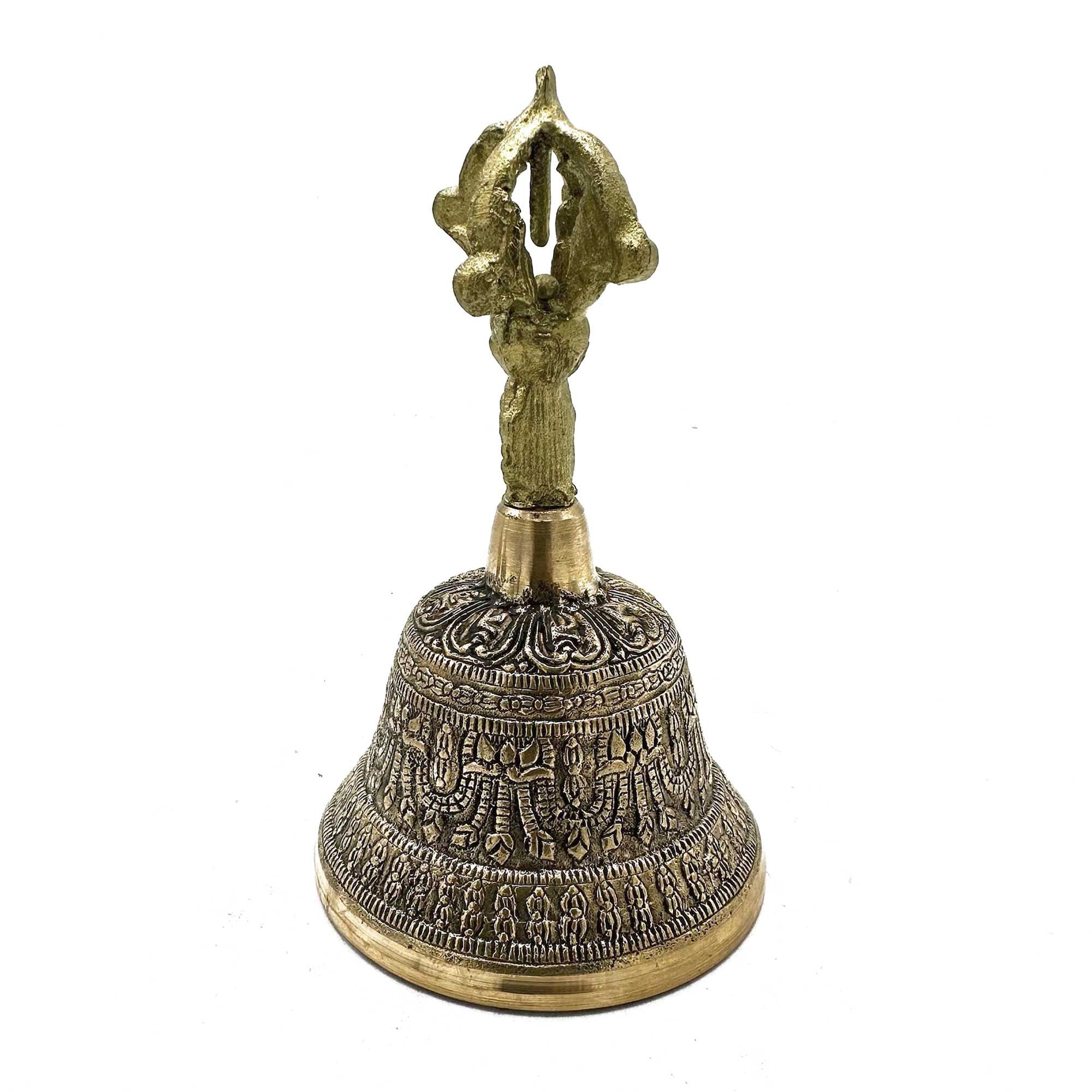 Stor tibetansk tingsha-klokke - 8x15cm