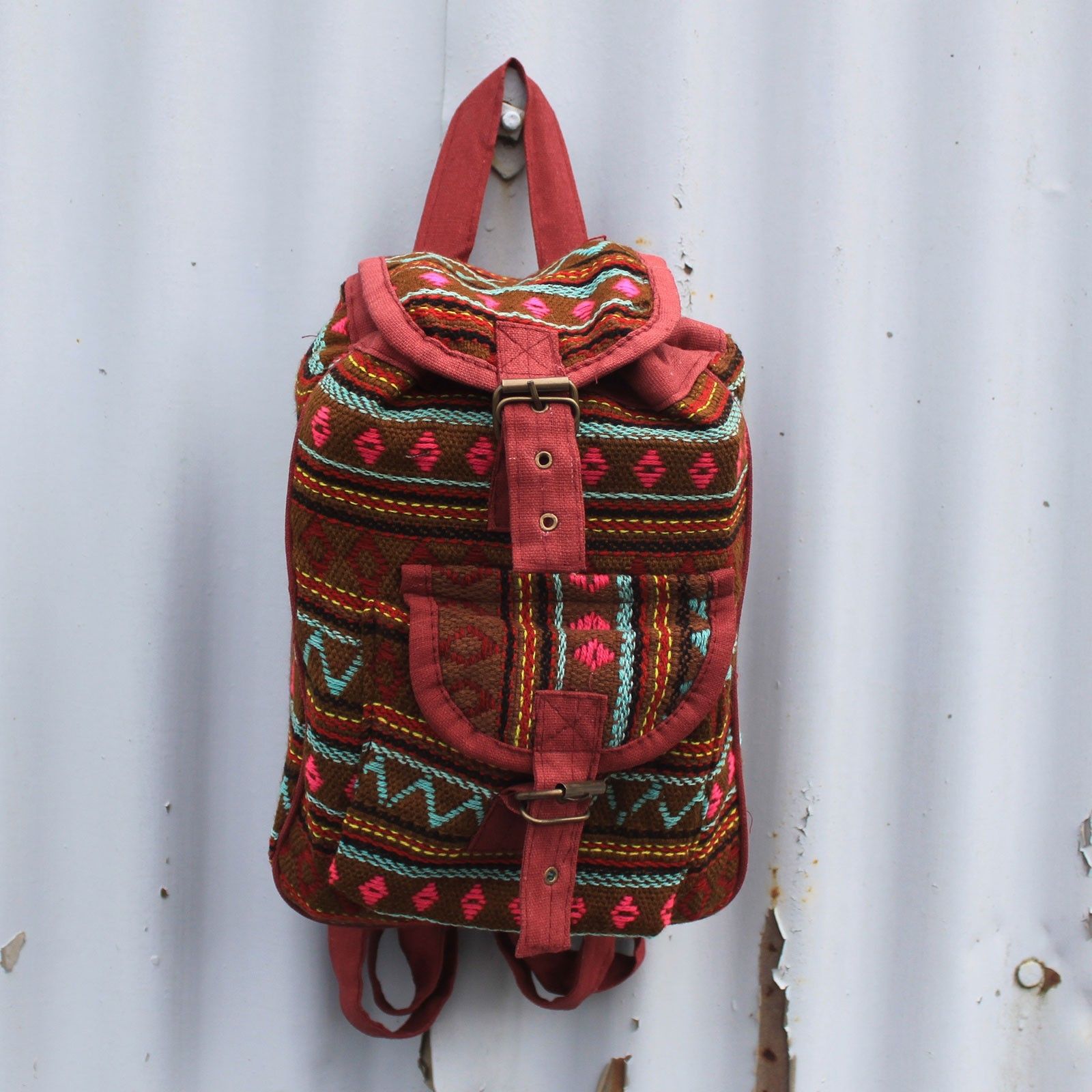 Small Nepali Backpack - Olive