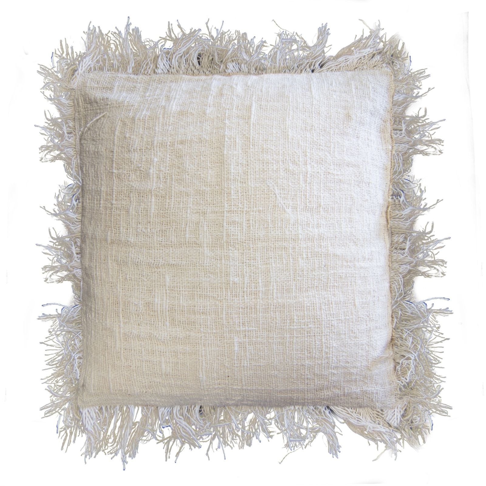1x Linen Cushion 45x45cm with fringe