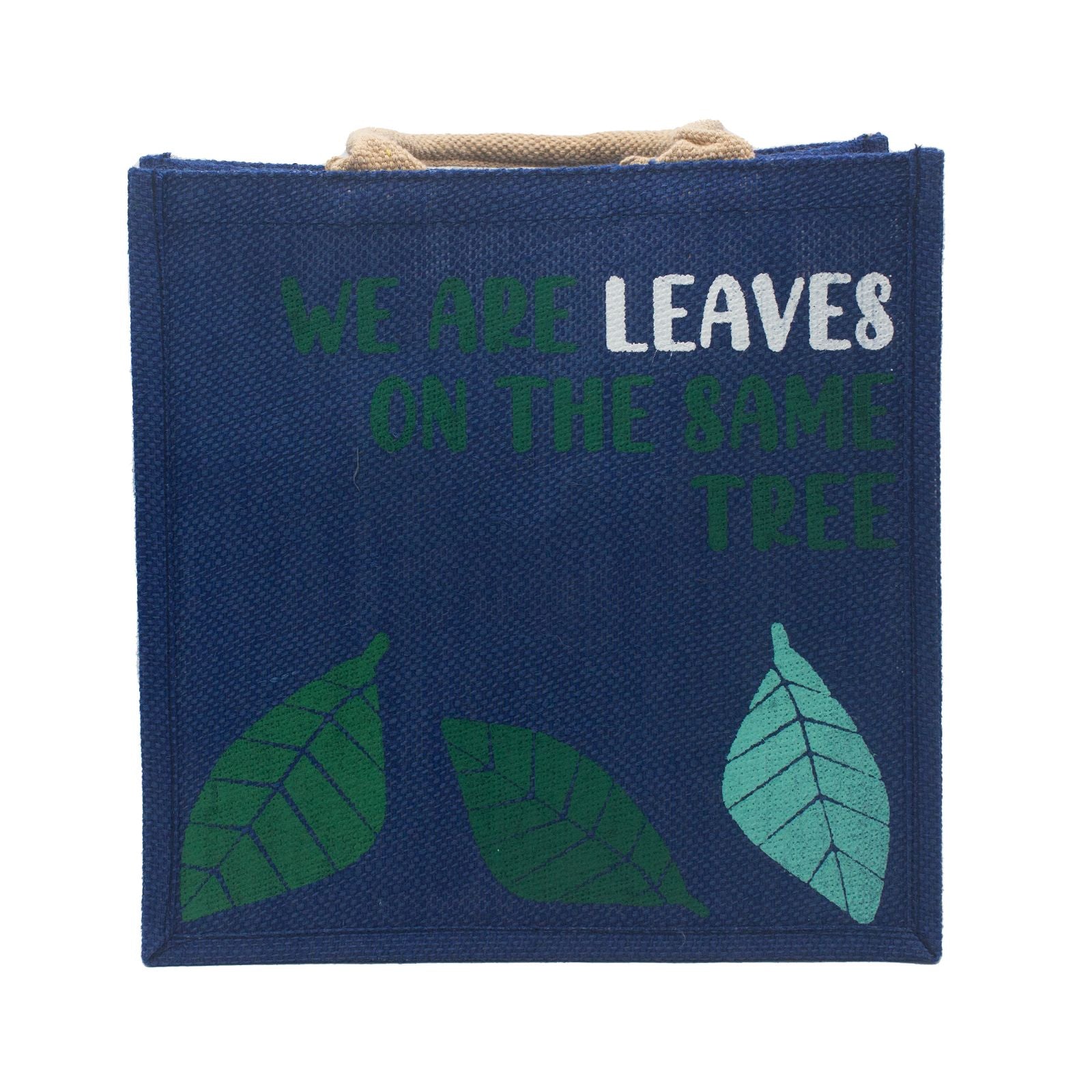 Printed Jute Bag - We are Leaves - Natural