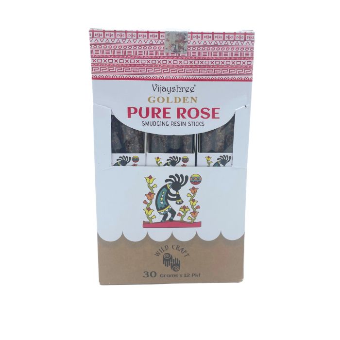30g Golden Pure Rose Smudging Resin Sticks (6s)