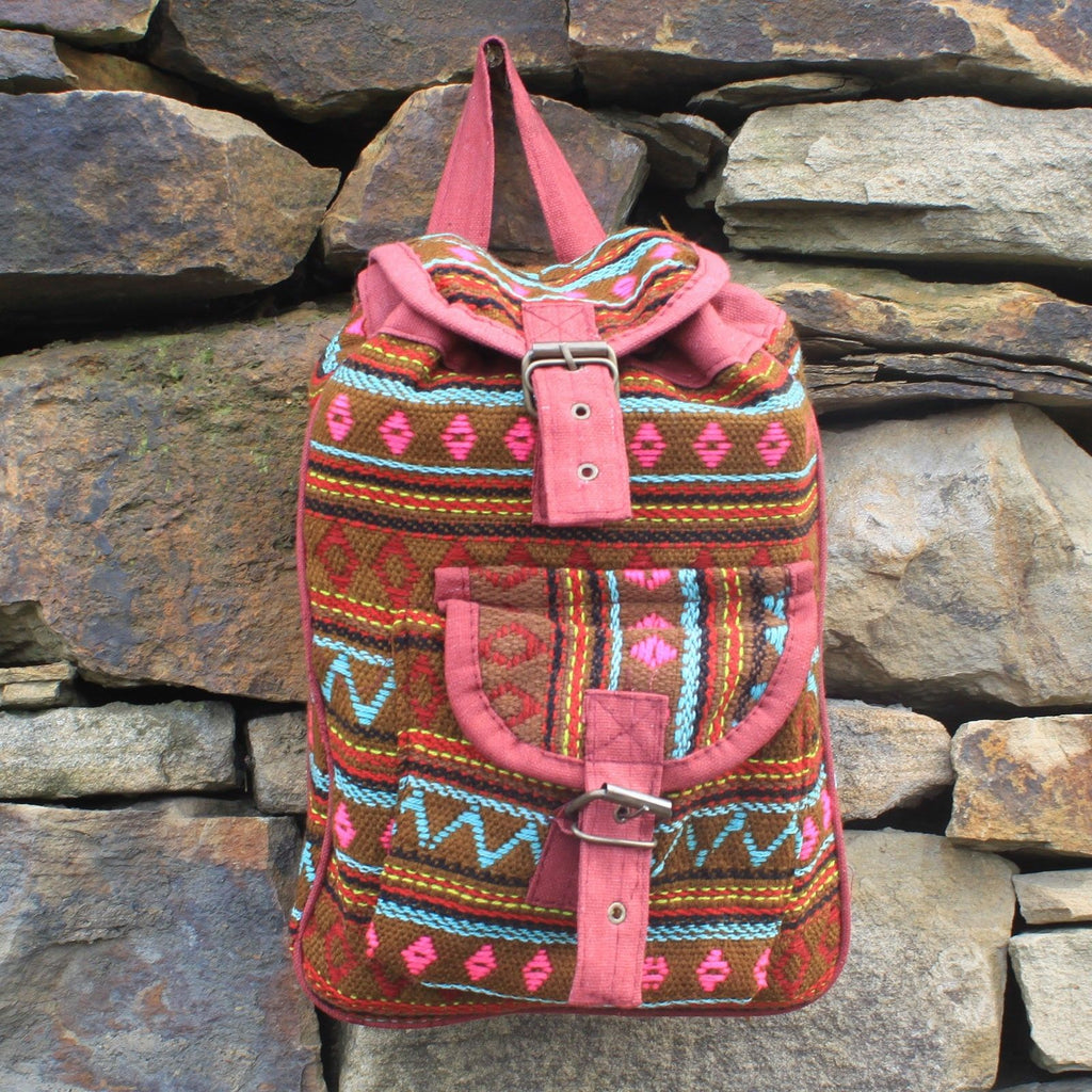 Small Nepali Backpack - Olive