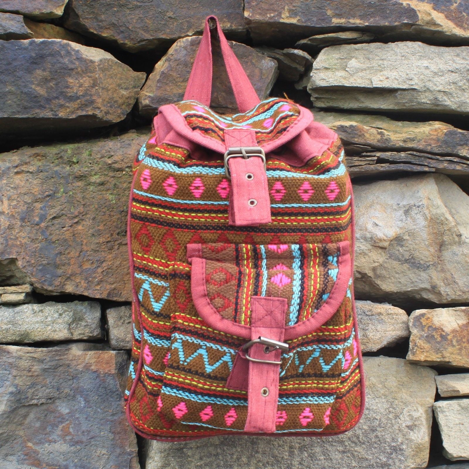 Small Nepali Backpack - Olive
