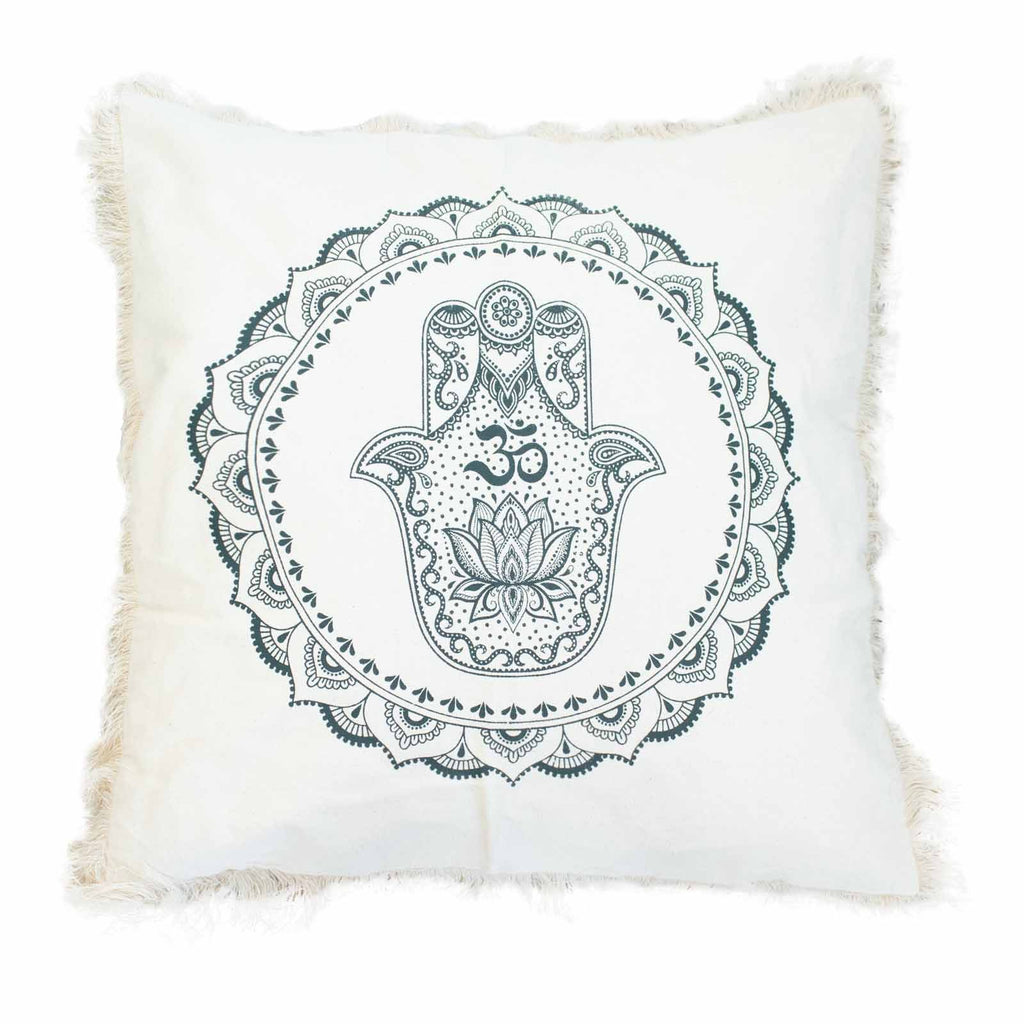 Hamsa Mandala  Cushion - 60x60cm - green