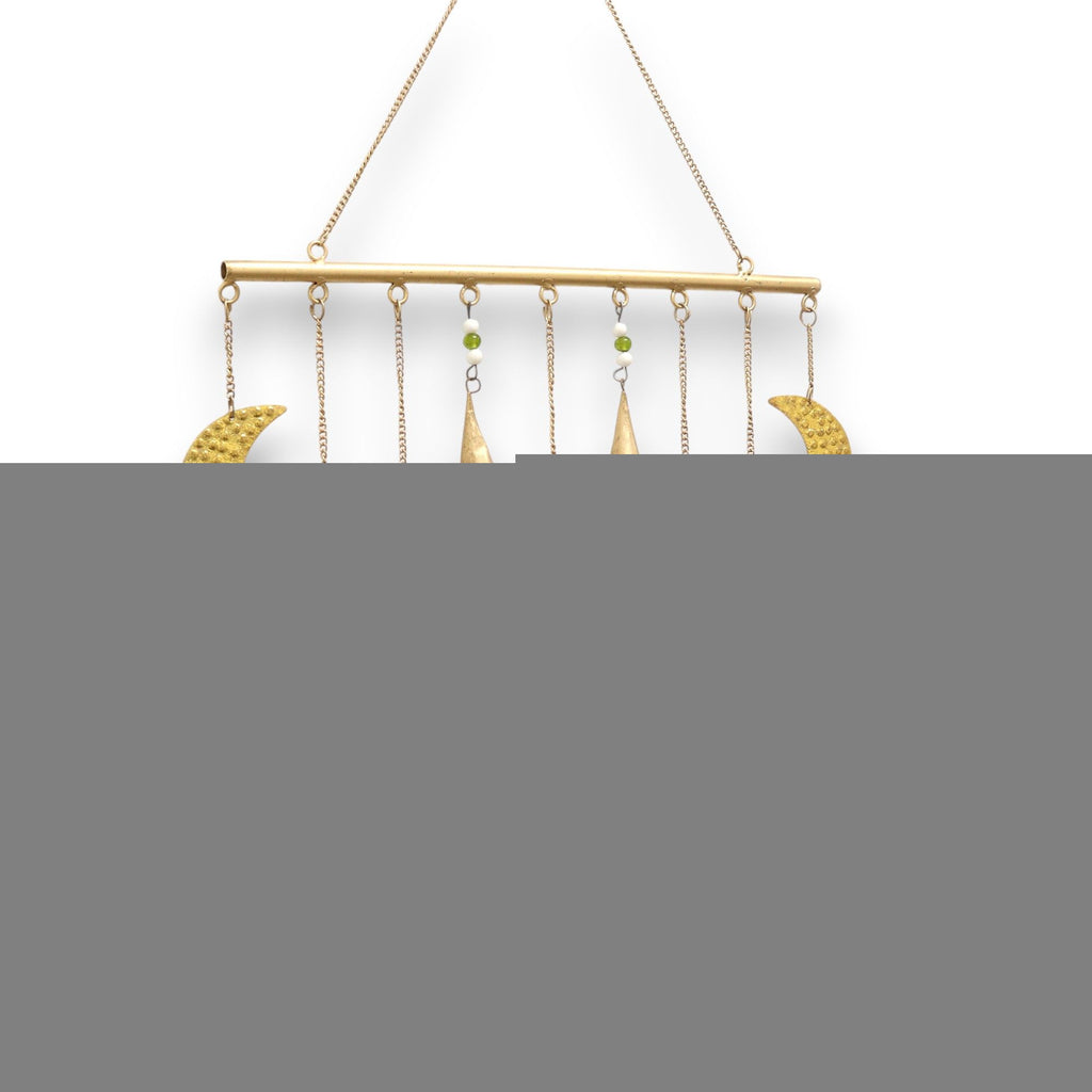 Indian Chimes - Brass Moon Phases Chimes - 43x40cm