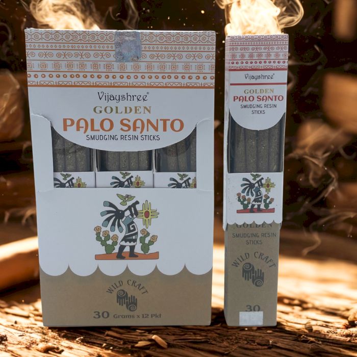 30g Golden Palo Santo Smudging Resin Sticks (6s)