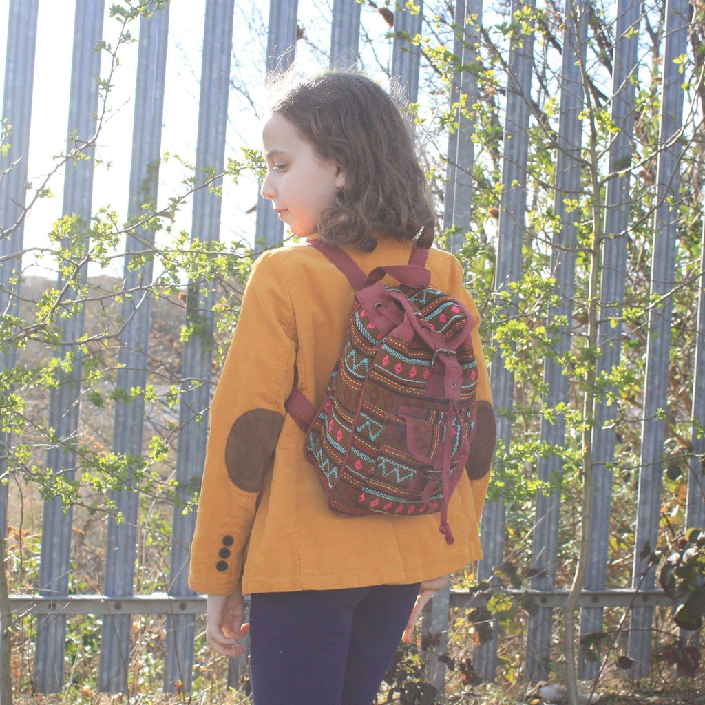 Small Nepali Backpack - Olive