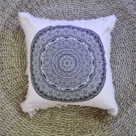 Traditional Mandala  Cushion - 45x45cm - black