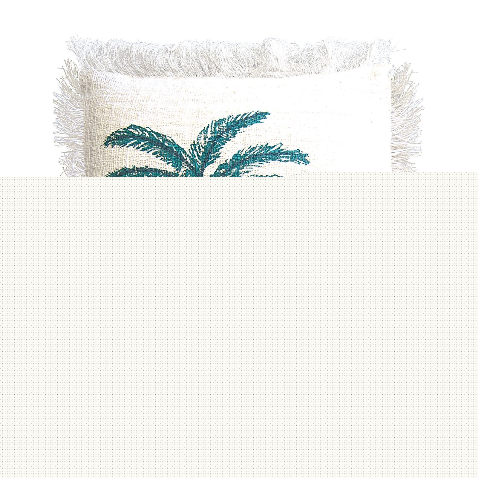 1x Linen Cushion 60 x 60  Palm Tree