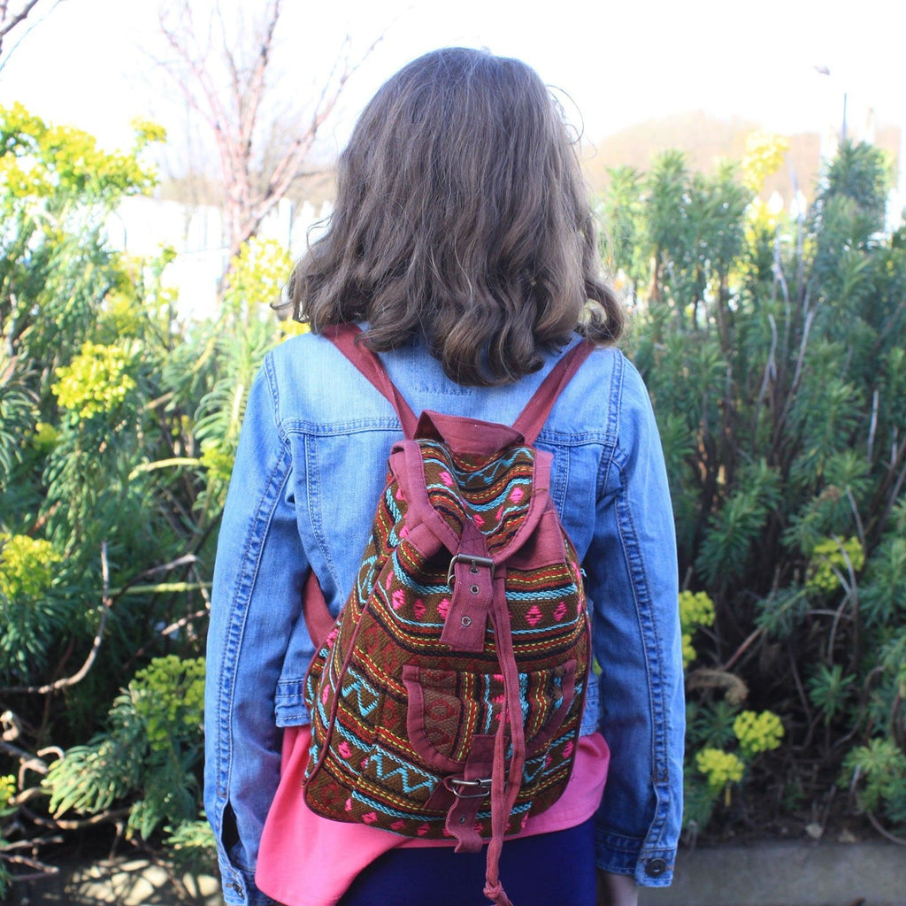 Small Nepali Backpack - Olive