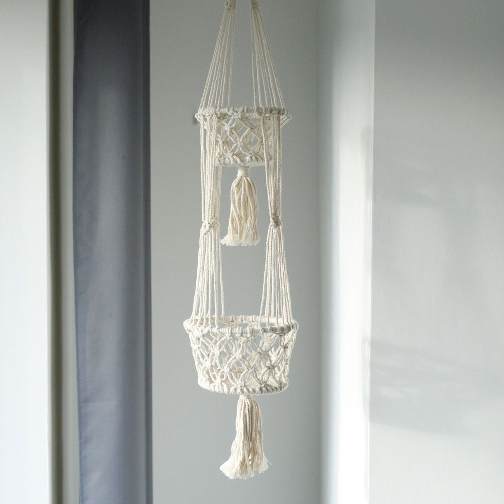 Macrame Grydeholder - Dobbelt Holder