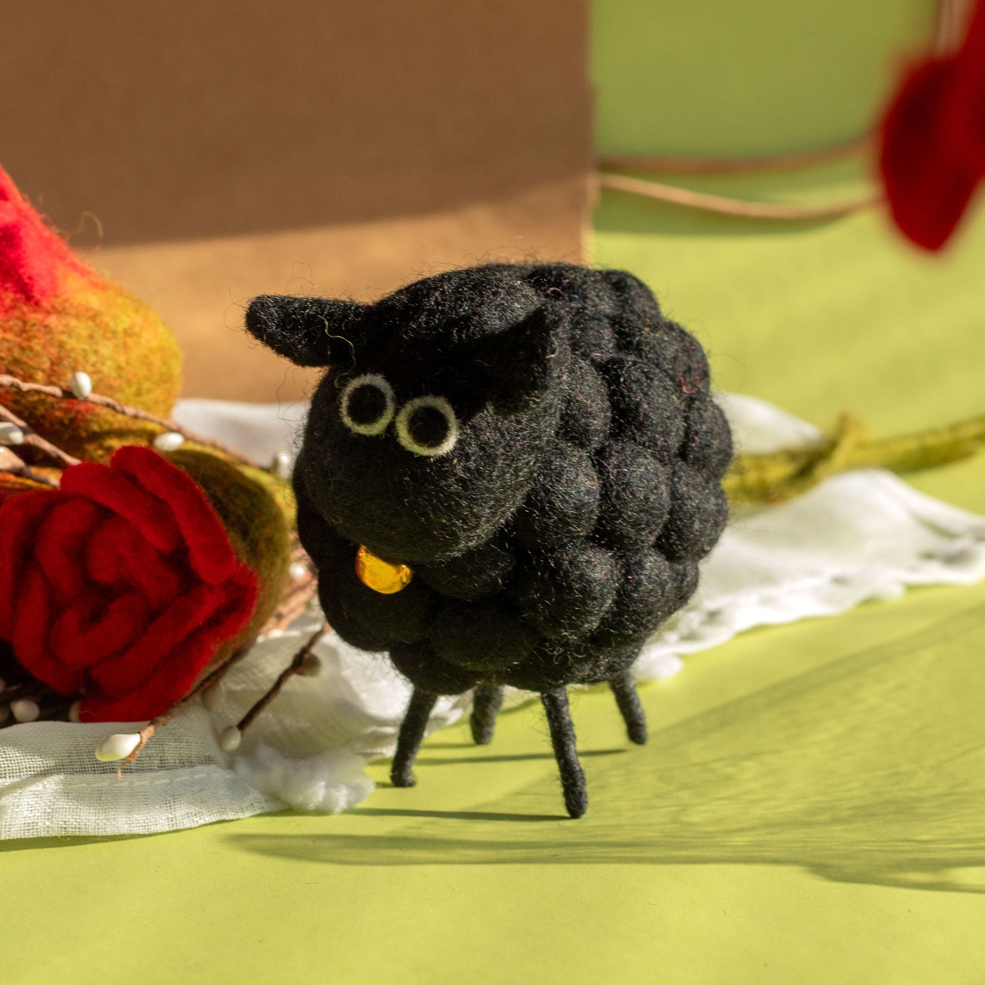 Little Felt Sheep - Black