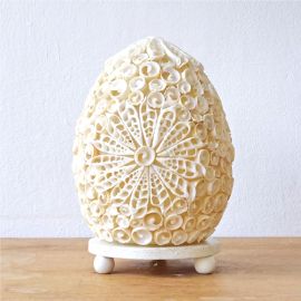 Boho Sea Shell Lamp - Cut Art Shell Oval - 15cm
