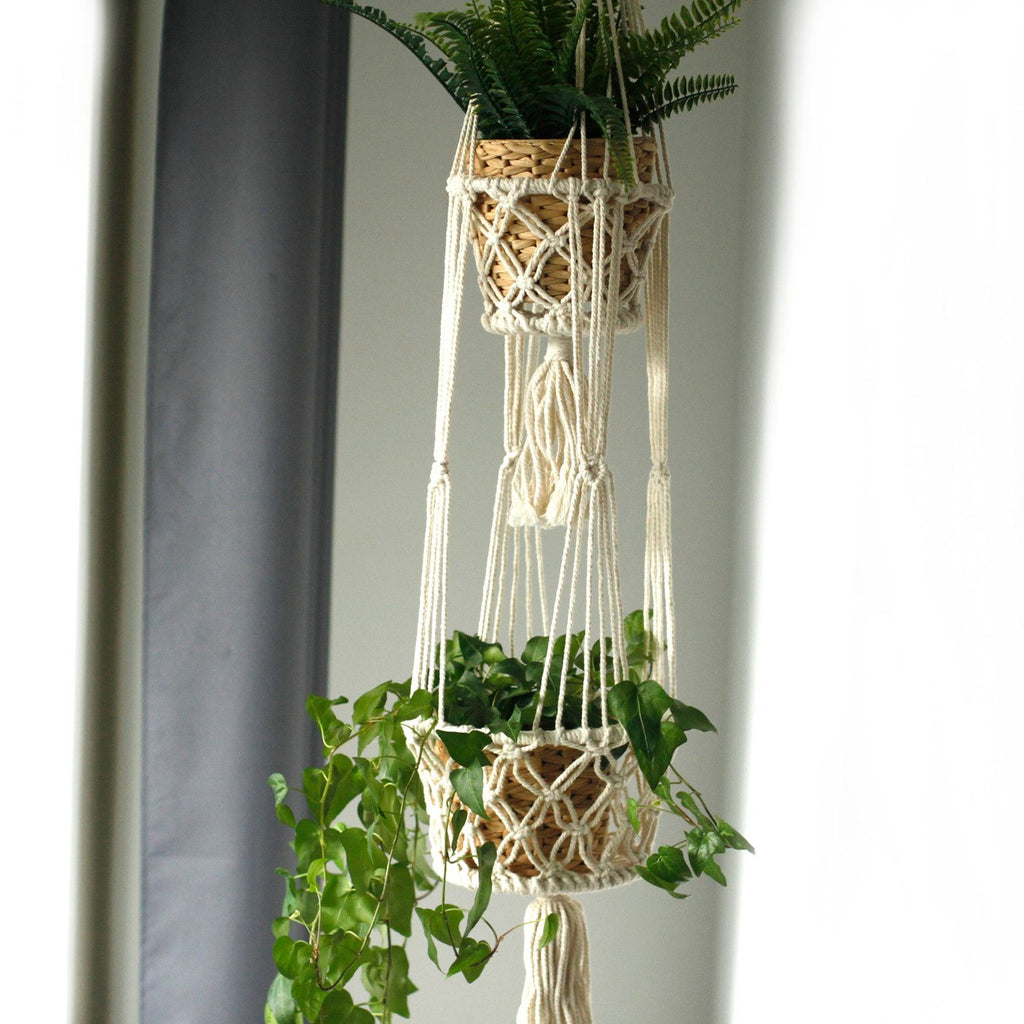 Macrame Grydeholder - Dobbelt Holder
