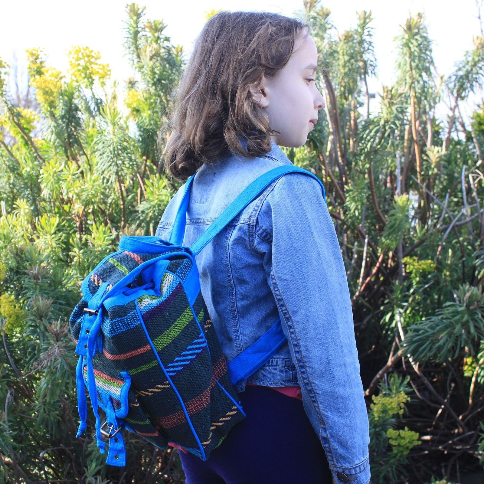 Small Nepali Backpack  - Blue