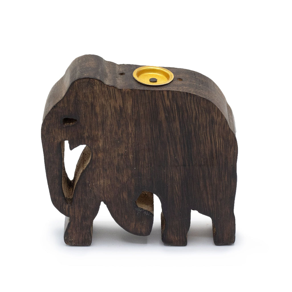 Elefant røgelseskegle og pindeholder