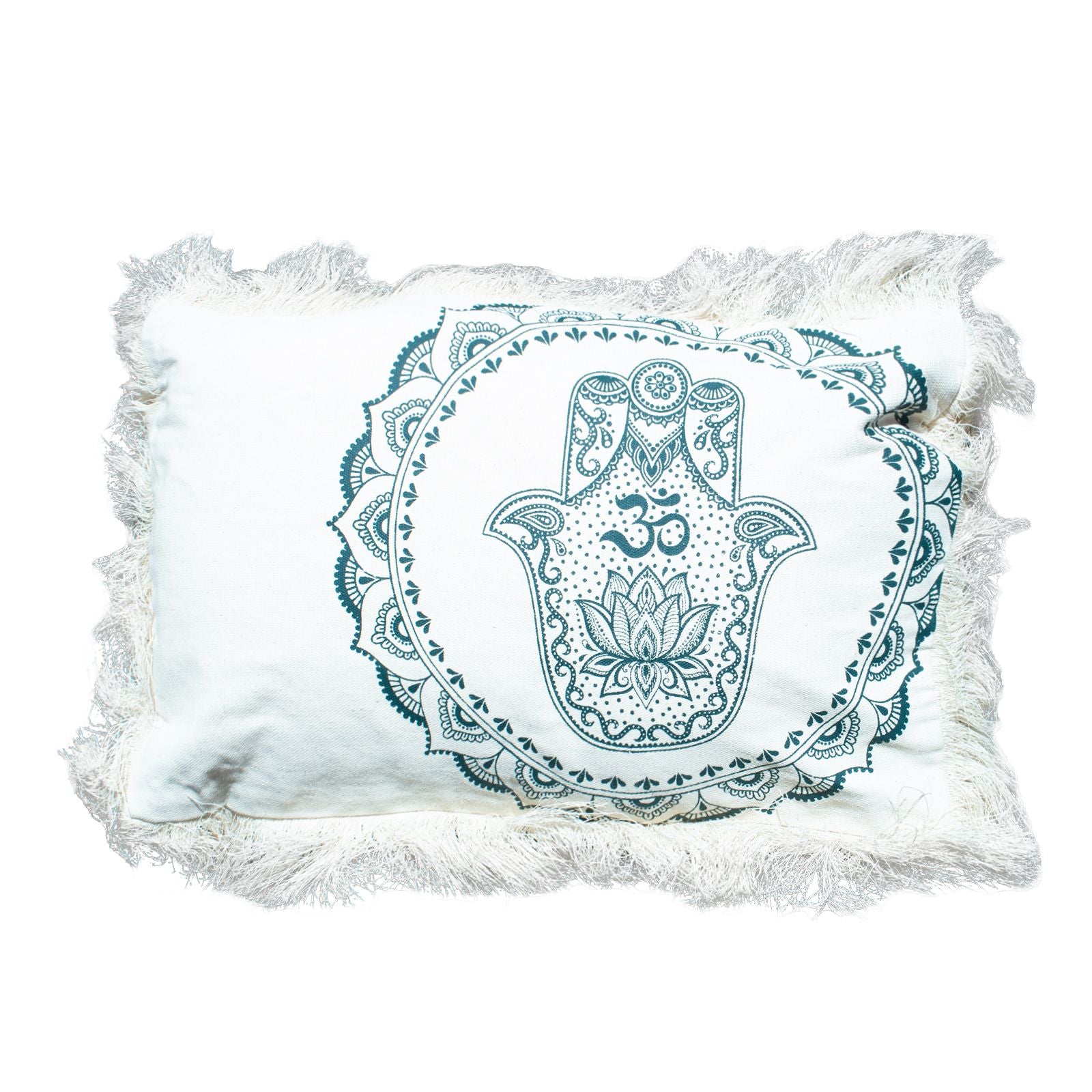Hamsa Mandala  Cushion - 30x50cm - green