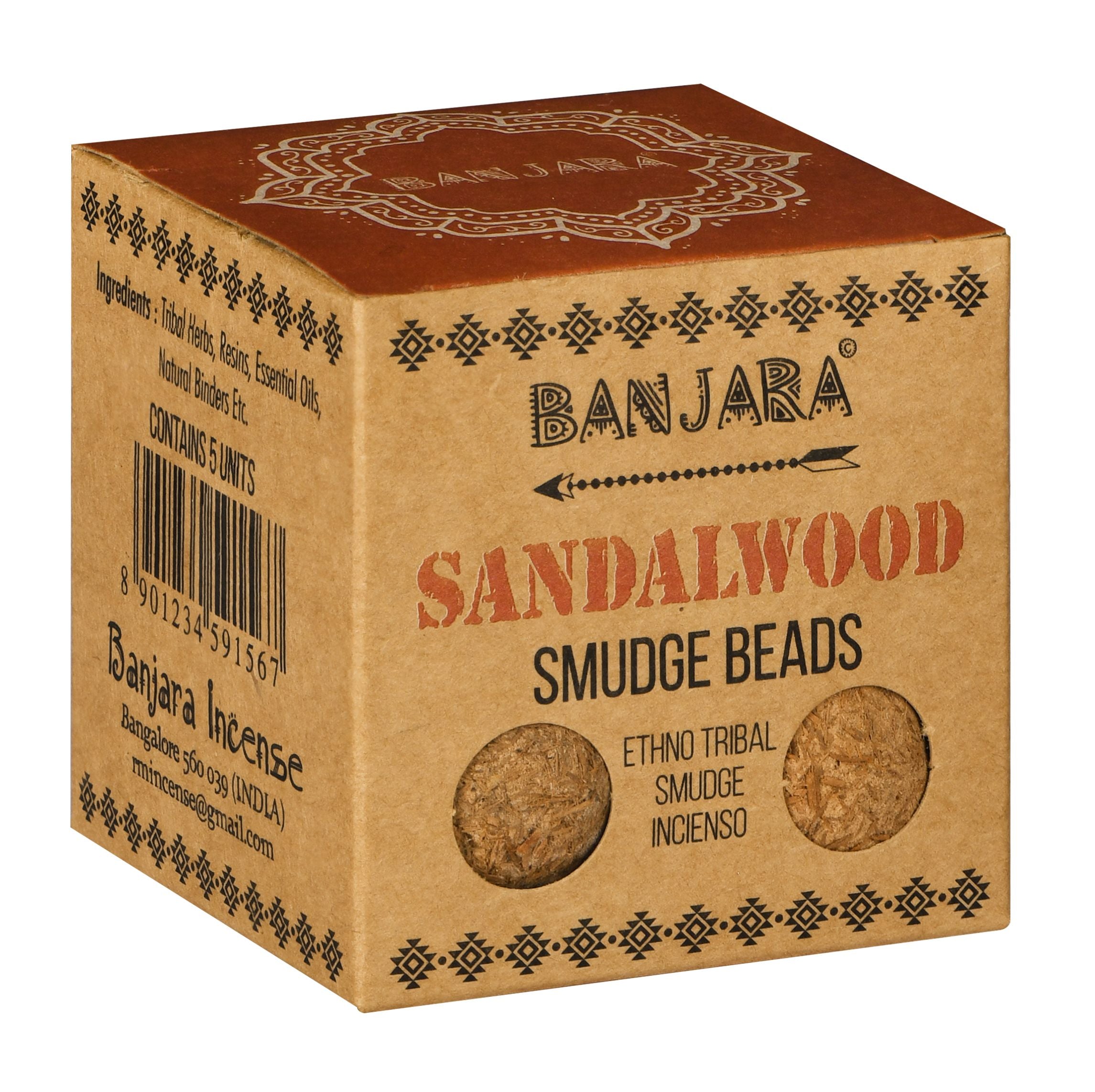 Banjara Smudge Perler - Sandeltræ
