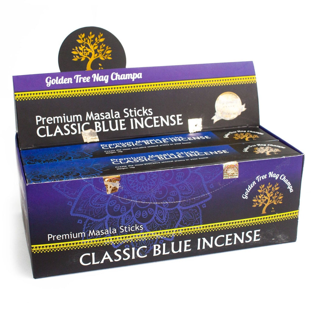 Golden Tree Nag Champa Røgelse - Klassisk Blå