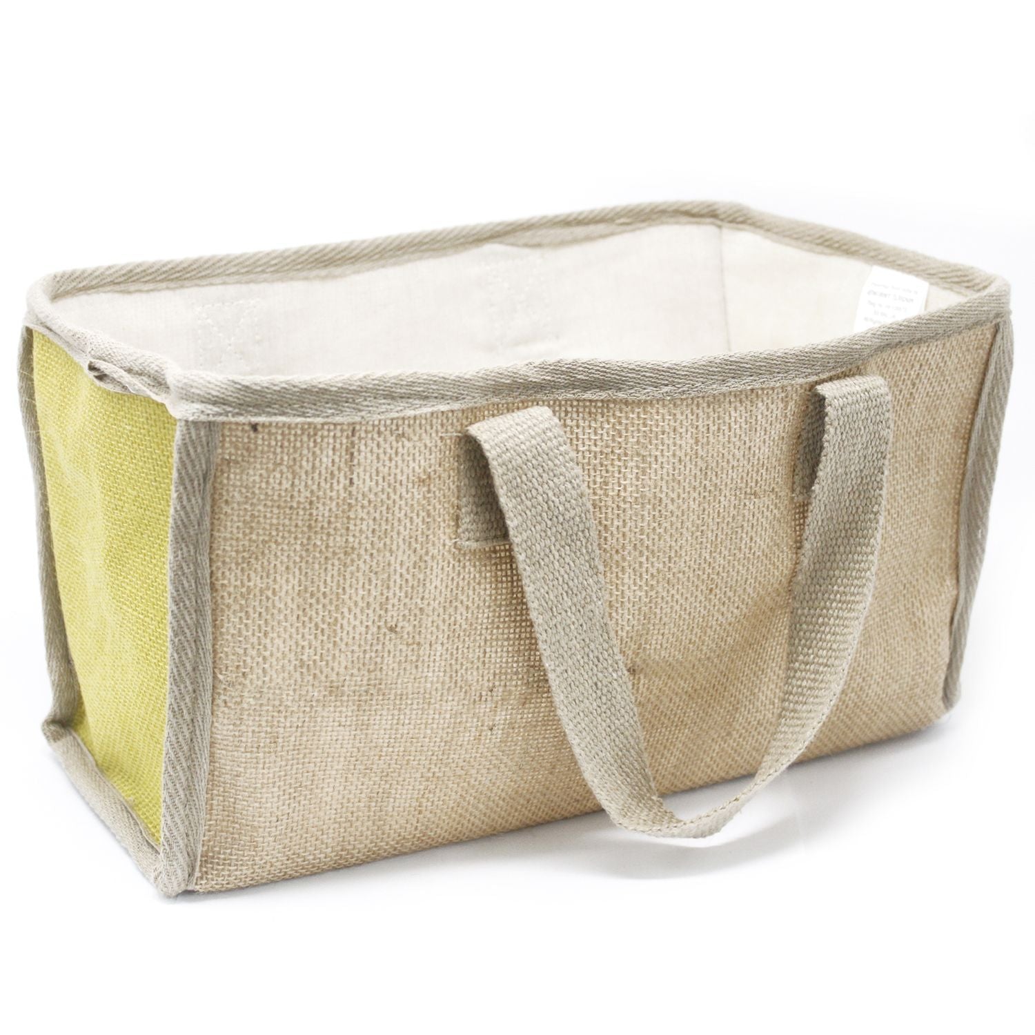 Stor indkøbskurv - 33x18x20cm - Oliven