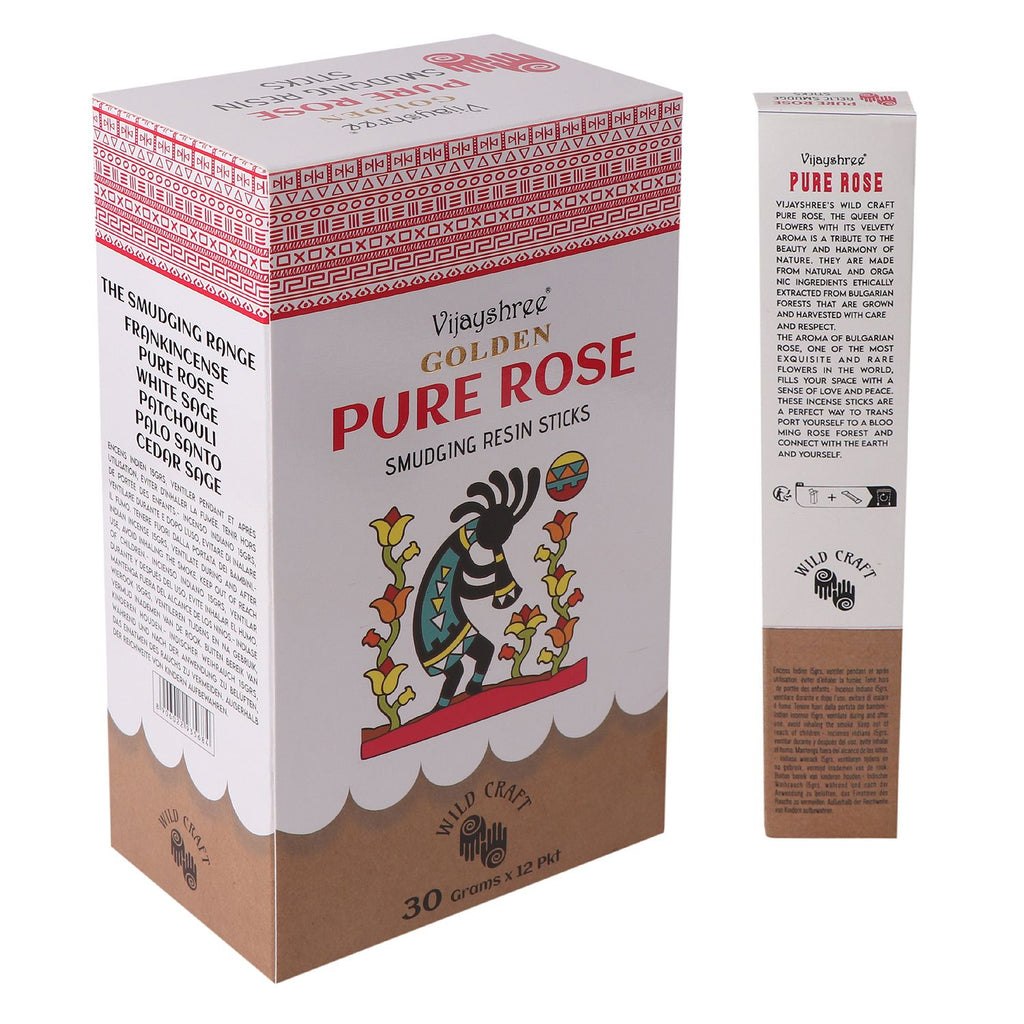 30g Golden Pure Rose Smudging Resin Sticks (6s)