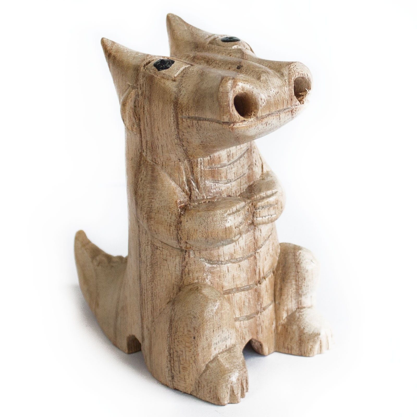 Wooden Carved Incense Burner - Small Dragon