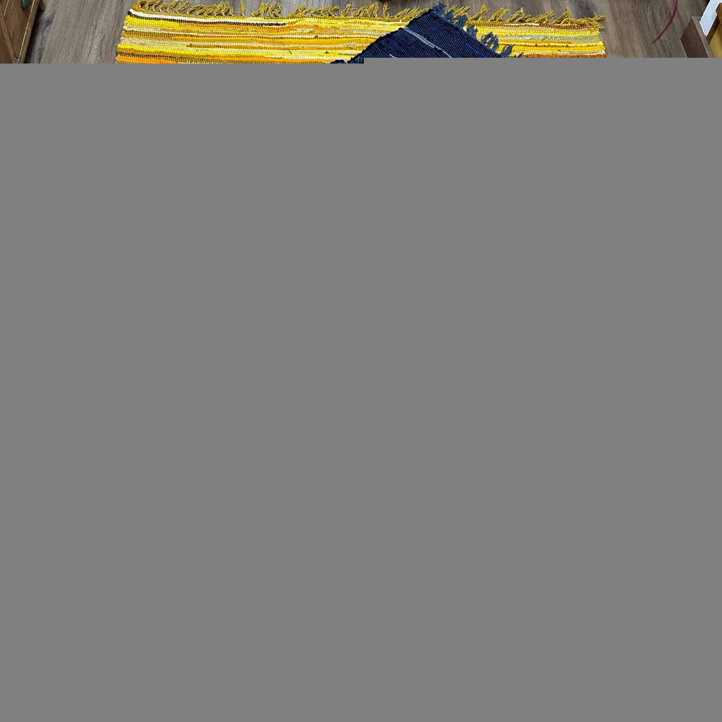 Large Rag Rug - 150x90cm - premium quality - Sunrise Oranges