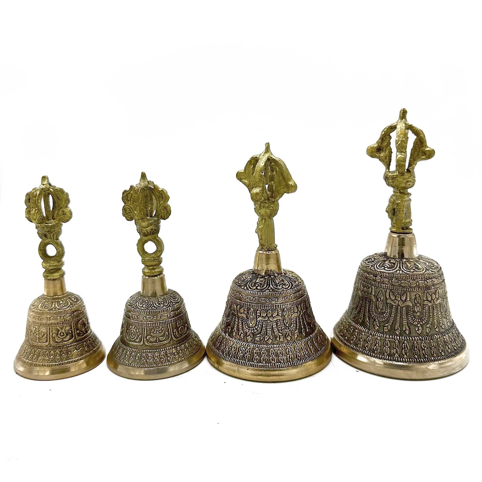 Stor tibetansk tingsha-klokke - 7,5x13 cm