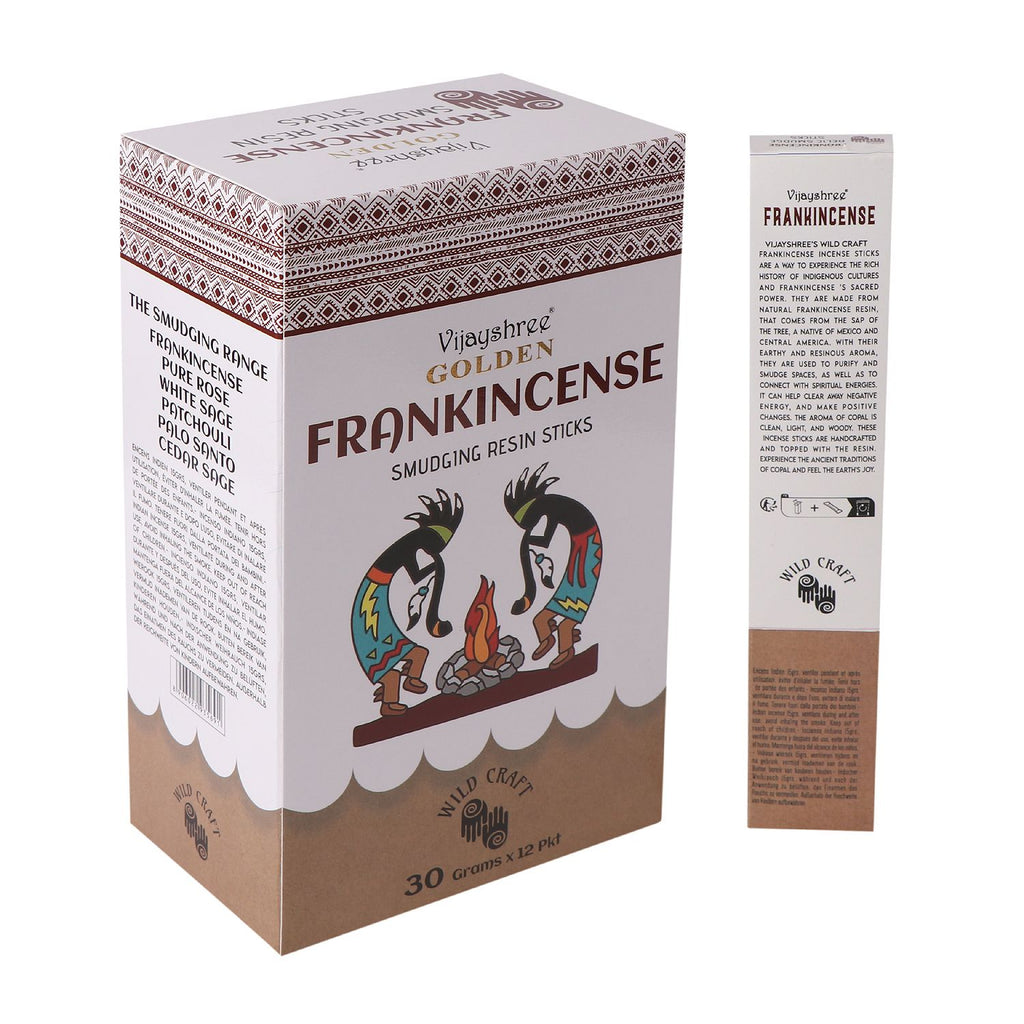 30g Golden Frankincense Smudging Resin Sticks (6s)