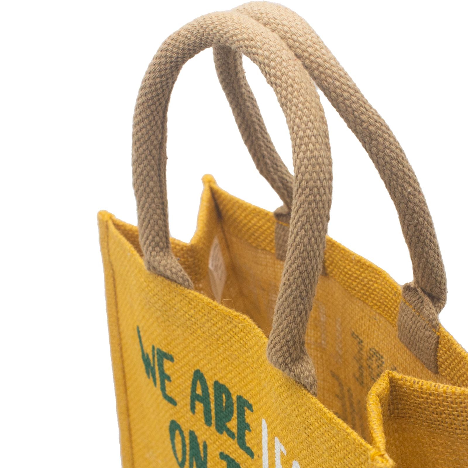 Printed Jute Bag - We are Leaves - Natural