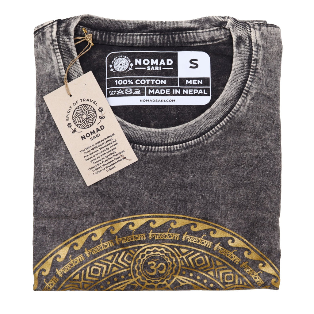Small Stone Washed Teashirt - Chakra - Dark Grey