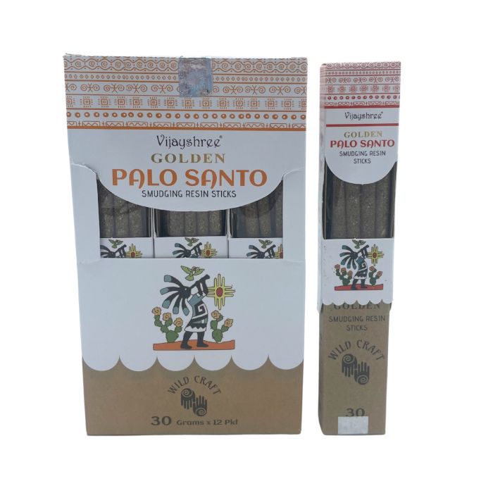 30g Golden Palo Santo Smudging Resin Sticks (6s)