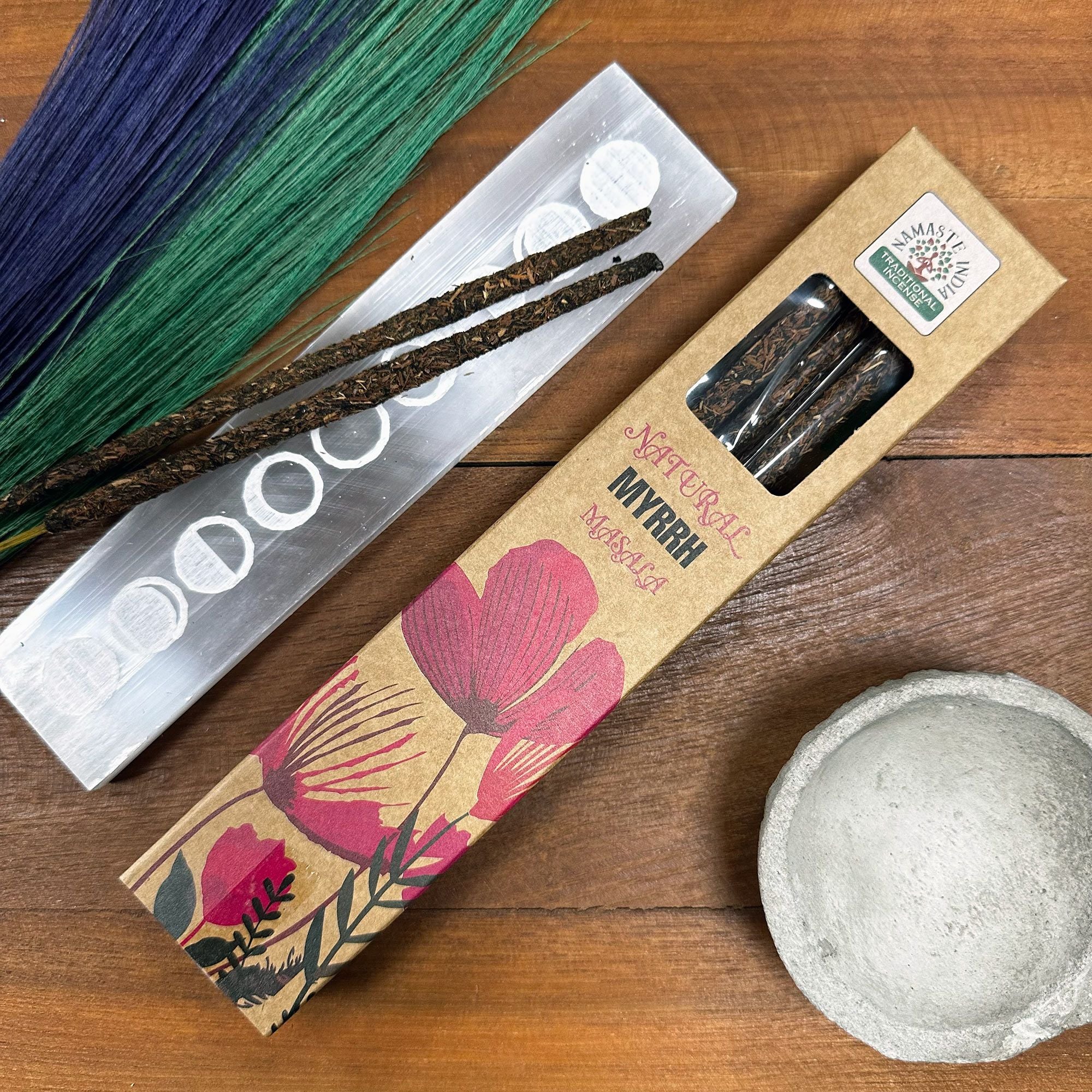 Naturlig botanisk masala røgelse - myrra