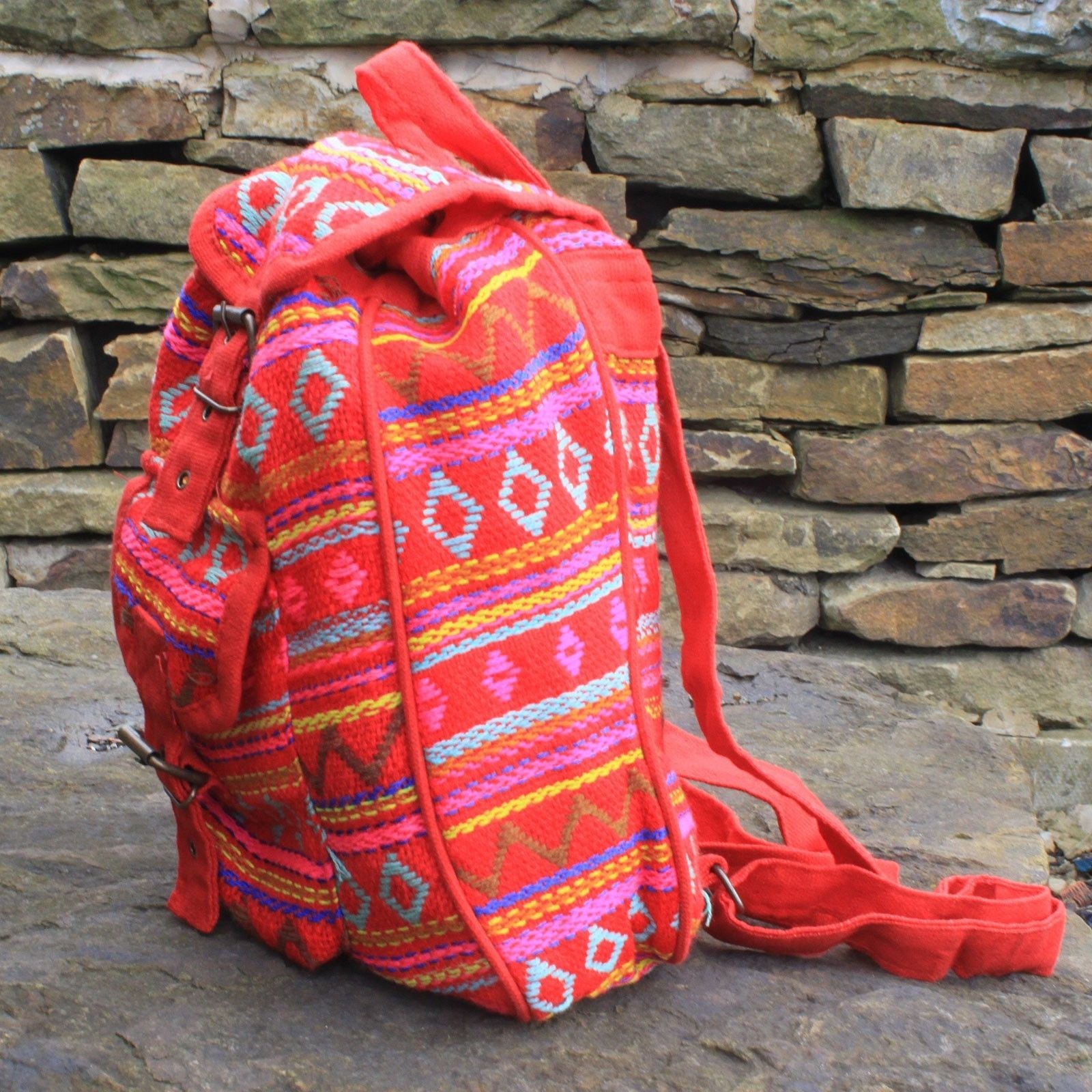 Small Nepali Backpack  - Pink