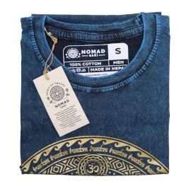 Small Stone Washed Teashirt - Chakra - Blue