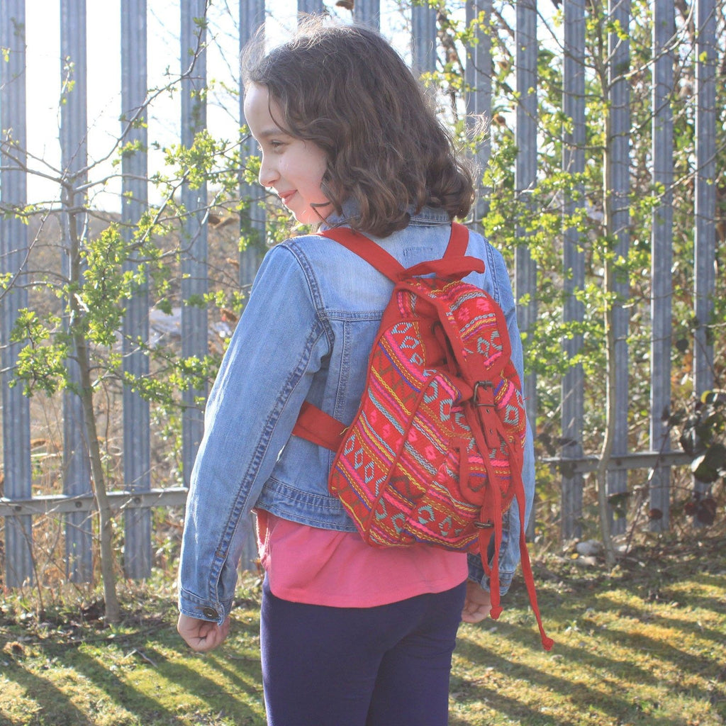 Small Nepali Backpack  - Pink
