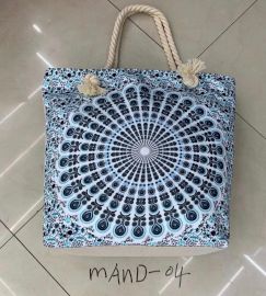 Rope Handle Mandela Bag - Sky Blue