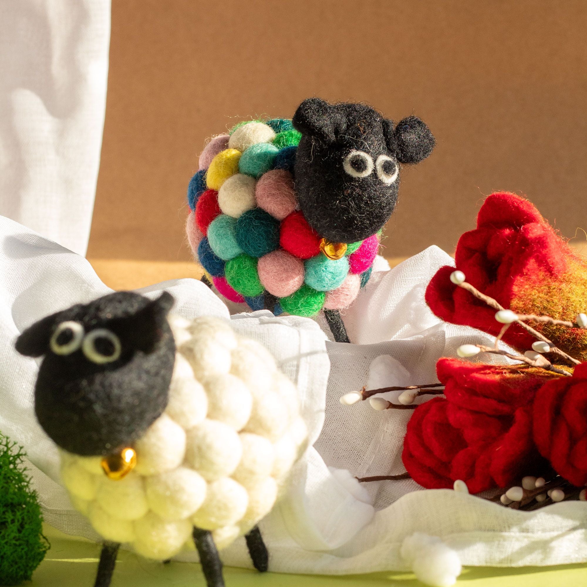 Little Felt Sheep - Multi Colours