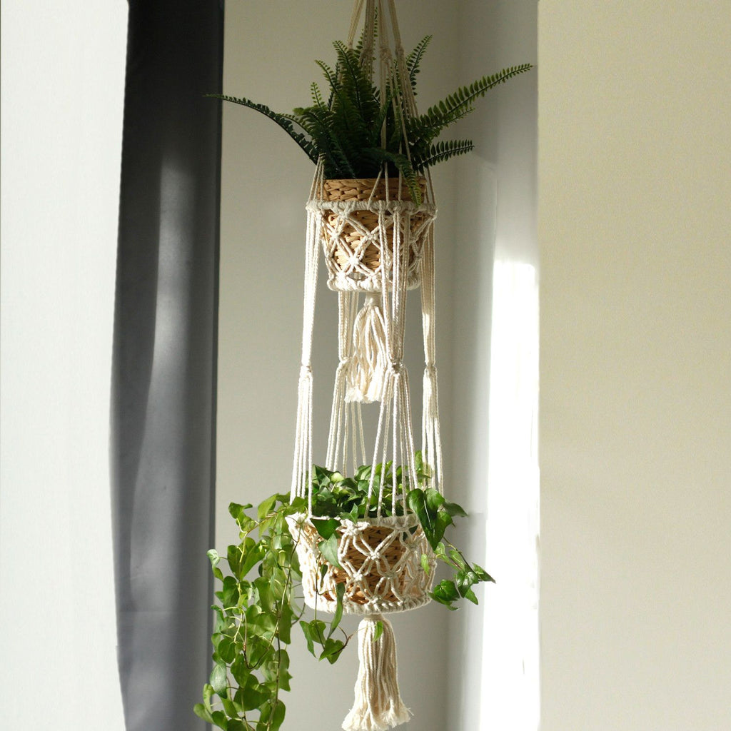 Macrame Grydeholder - Dobbelt Holder