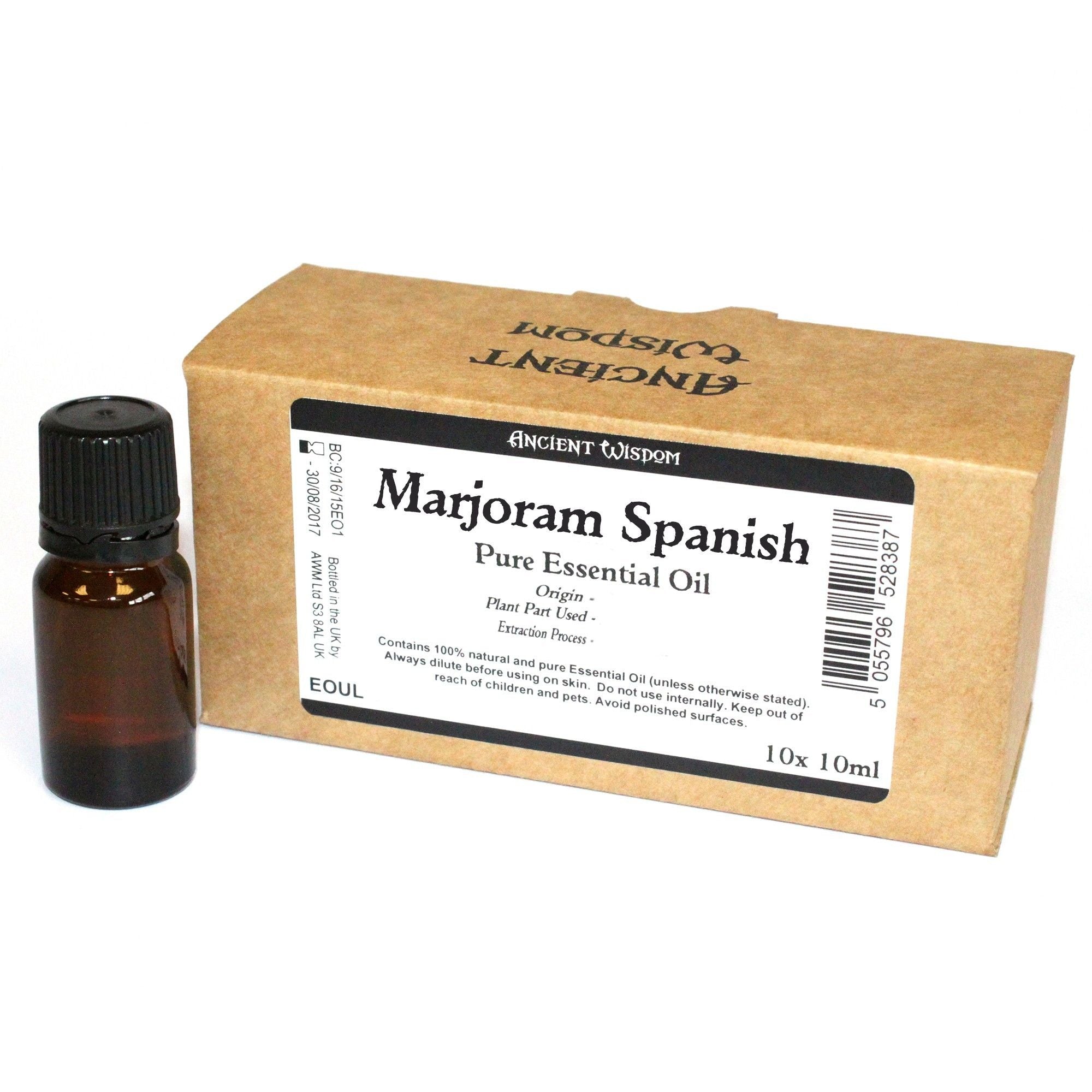 10x 10ml Marjoram Spanish Essential Oil Unlabelled
