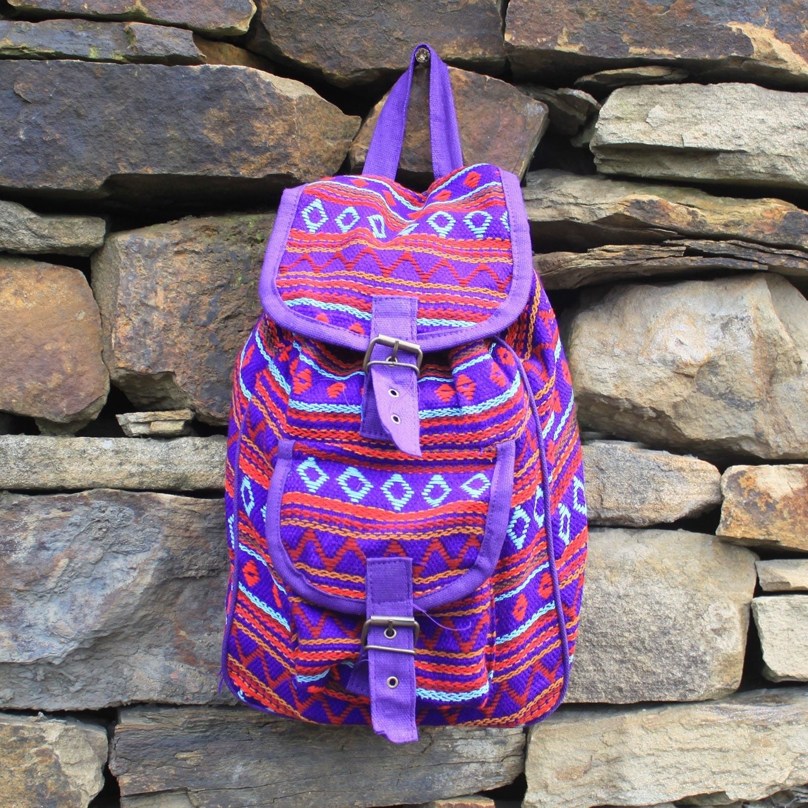 Small Nepali Backpacks  - Violet