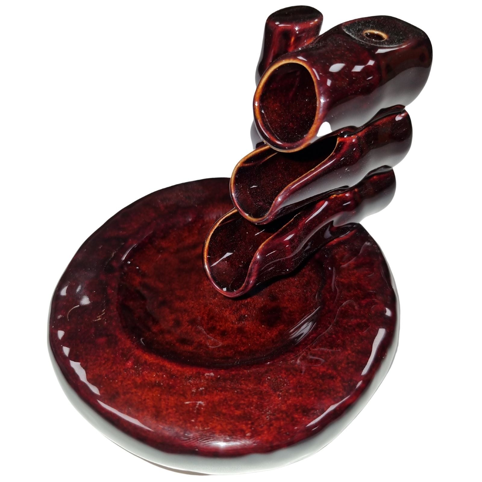 Back Flow Incense Burner - Bamboo & Pool