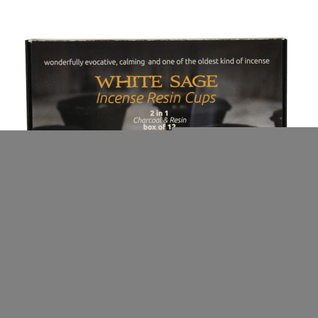 Box of 12 Resin Cups - White Sage
