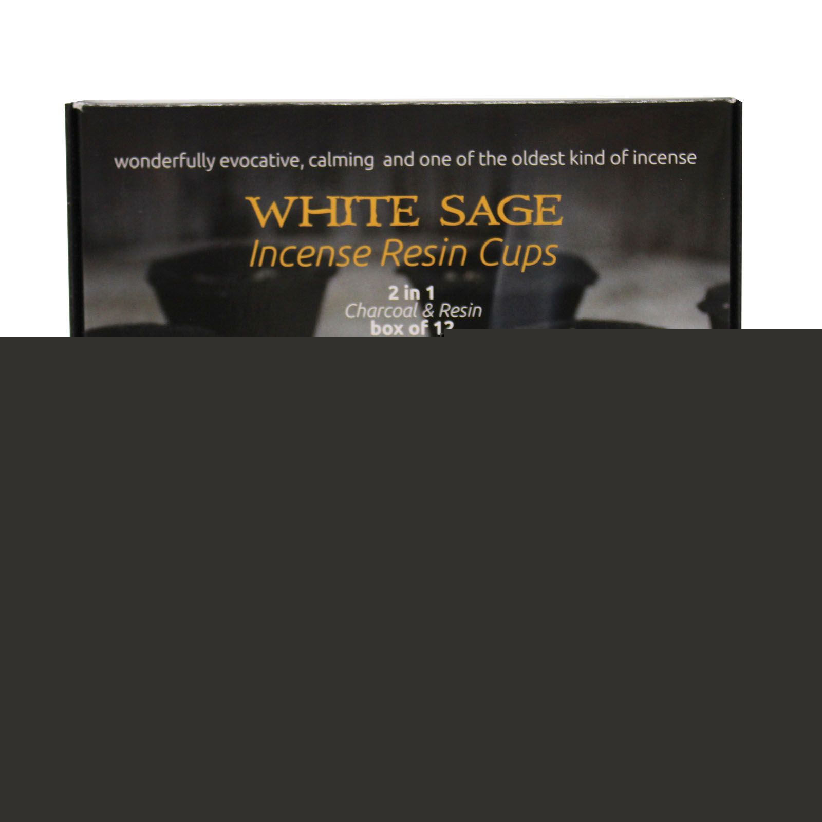 Box of 12 Resin Cups - White Sage